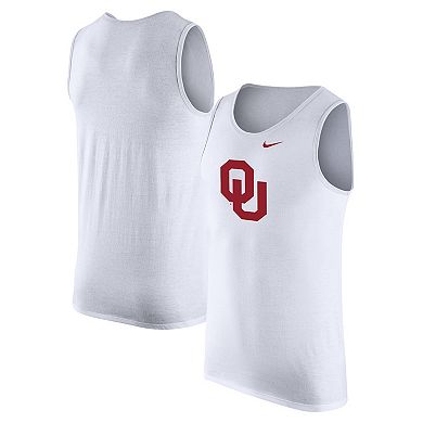 Men's Nike White Oklahoma Sooners Tank Top