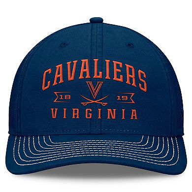 Men's Top of the World Navy Virginia Cavaliers Carson Trucker Adjustable Hat
