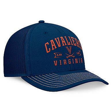Men's Top of the World Navy Virginia Cavaliers Carson Trucker Adjustable Hat