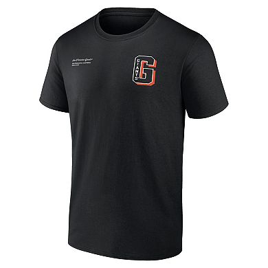 Men's Profile Black San Francisco Giants Big & Tall Split Zone T-Shirt