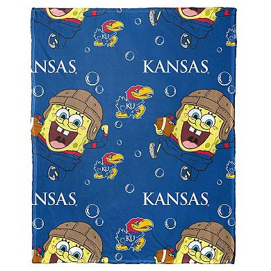 The Northwest Group Kansas Jayhawks Spongebob Squarepants Hugger Blanket