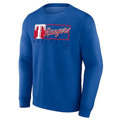 Men's Profile Royal Texas Rangers Big & Tall Pullover Sweatshirt