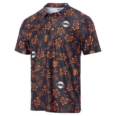 Men's Reyn Spooner Black San Francisco Giants Cooperstown Collection Performance Polo