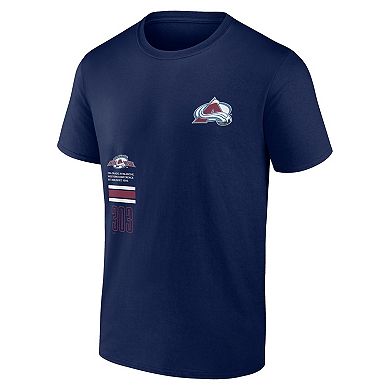 Men's Fanatics Branded Navy Colorado Avalanche Represent T-Shirt