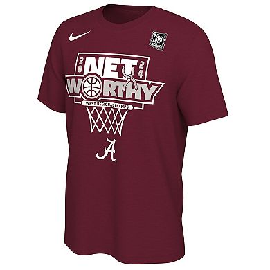 Unisex Nike  Crimson Alabama Crimson Tide 2024 NCAA Men's Basketball Tournament March Madness Final Four Locker Room T-Shirt