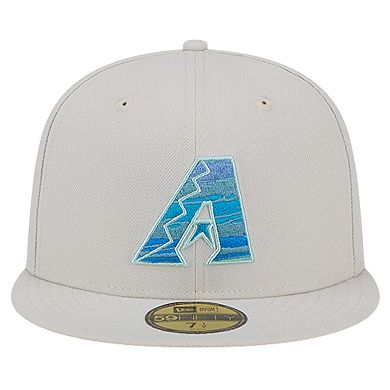 Men's New Era Khaki Arizona Diamondbacks Stone Mist 59FIFTY Fitted Hat