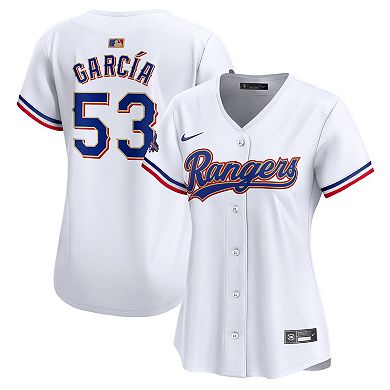 Women's Nike Adolis Garcia White Texas Rangers 2024 Gold Collection Limited Player Jersey