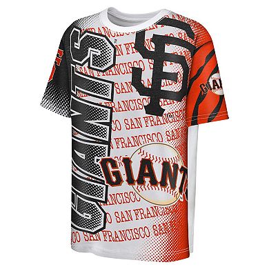 Youth White San Francisco Giants Impact Hit Bold T-Shirt
