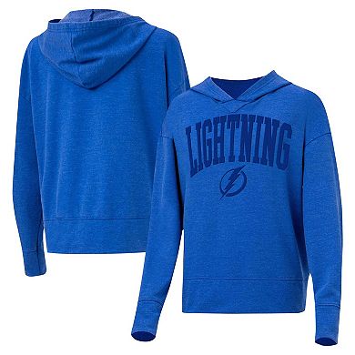 Women's Concepts Sport Blue Tampa Bay Lightning Volley Pullover Hoodie