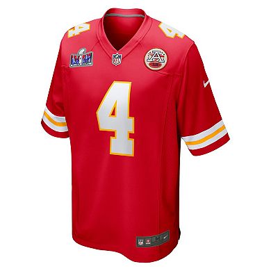 Men's Nike Rashee Rice Red Kansas City Chiefs Super Bowl LVIII Game Jersey