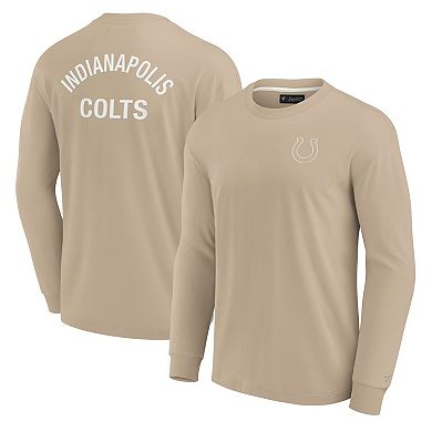 Unisex Fanatics Signature Khaki Indianapolis Colts Elements Super Soft Long Sleeve T-Shirt