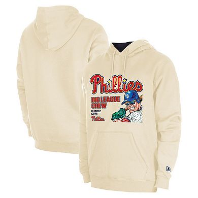 Men's New Era Cream Philadelphia Phillies Big League Chew Pullover Hoodie