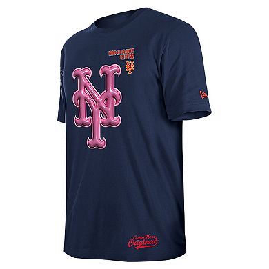 Men's New Era Navy New York Mets Big League Chew T-Shirt