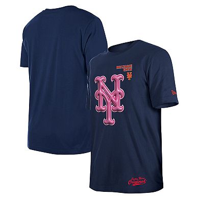 Men's New Era Navy New York Mets Big League Chew T-Shirt