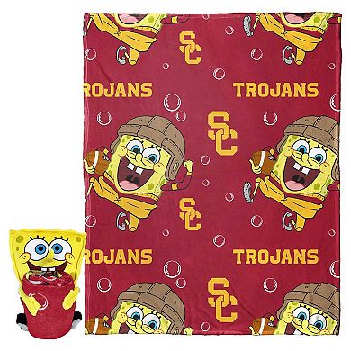 The Northwest Group USC Trojans Spongebob Squarepants Hugger Blanket