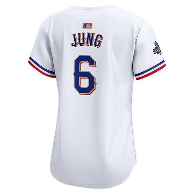 Women's Nike Josh Jung White Texas Rangers 2024 Gold Collection Limited Player Jersey