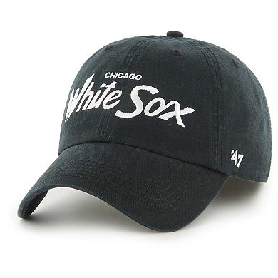 Men's '47 Black Chicago White Sox Crosstown Classic Franchise Fitted Hat