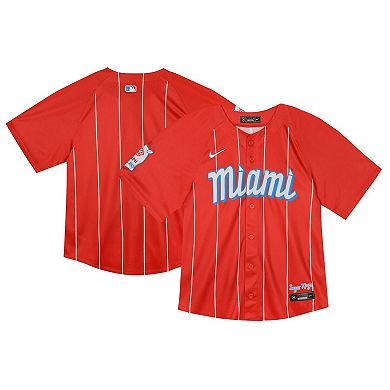 Toddler Nike  Red Miami Marlins City Connect Limited Jersey