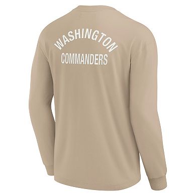 Unisex Fanatics Signature Khaki Washington Commanders Elements Super Soft Long Sleeve T-Shirt