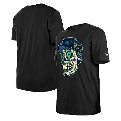 Unisex New Era Black Minnesota Timberwolves Sugar Skull T-Shirt