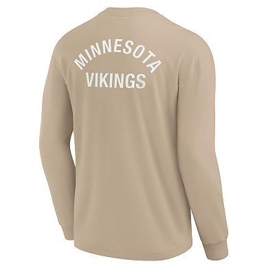 Unisex Fanatics Signature Khaki Minnesota Vikings Elements Super Soft Long Sleeve T-Shirt