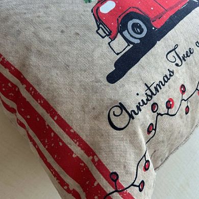 Antique Car Pattern Pillow Cover, Holiday Decorating