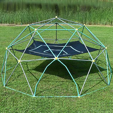 F.c Design 13ft Geometric Dome Climber Kids Climbing Tower W/ Canopy Uv Resistant Supporting 1000lbs