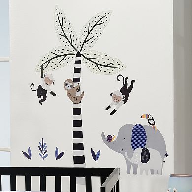 Lambs & Ivy Jungle Party Monkey/elephant/tree Nursery Wall Decals/stickers