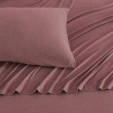 Madelinen® Cotton Blend Heathered Jersey Knit Sheet Set