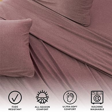 Madelinen® Cotton Blend Heathered Jersey Knit Sheet Set