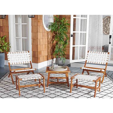 Safavieh Darryl Outdoor 5-pc. Chair, Stool & Table Set