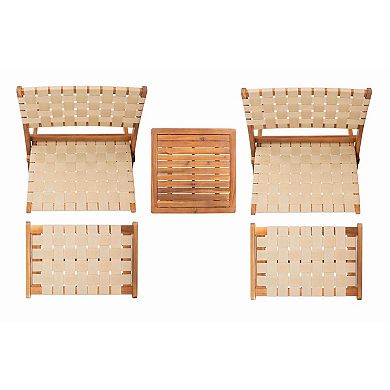 Safavieh Darryl Outdoor 5-pc. Chair, Stool & Table Set