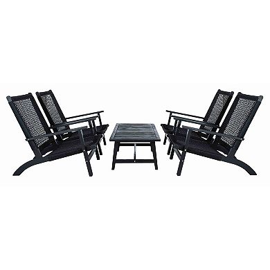 Safavieh Deven Outdoor 6-pc. Coffee Table & Chairs Set