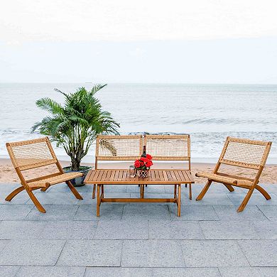 Safavieh Blaze Outdoor 6-pc. Coffee Table & Chairs Set