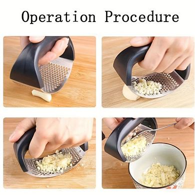 Garlic Press, 3.94x 1.97x2.75'', Manual Mashing Artifact, Non-slip Handle For Comfortable Operation