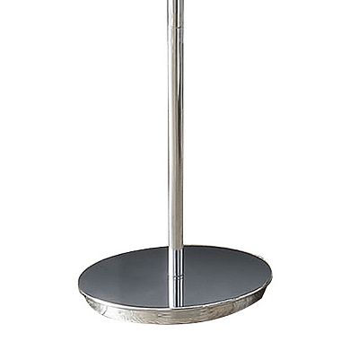 Fizo 60 Inch Floor Lamp, Led Light, Metal Base With Touch Switch, Chrome