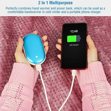 Rechargeable Pocket Warmer With 5000mah Power Bank