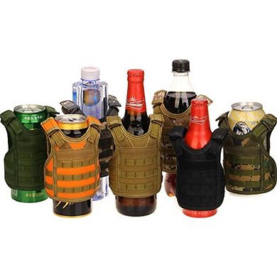 Beer Vest Beverage Cooler, Military Inspired, Fits 12oz Or 16oz Bottles