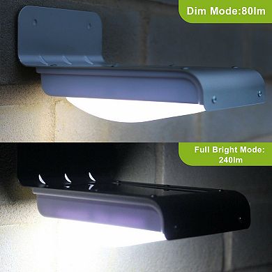 Solar Stair Lights 16leds Motion Sensor 180° Lighting Ip65 Waterproof Night Lamps
