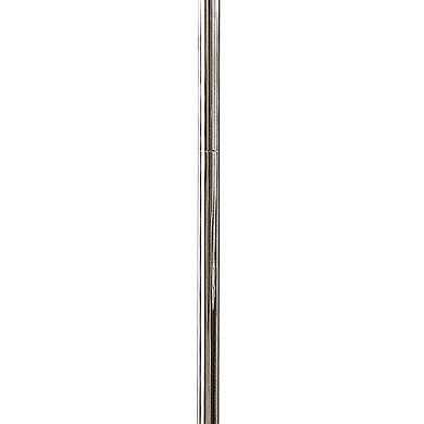 Shine 61 Inch Floor Lamp, Chandelier Style, Crystal And Metal, Chrome