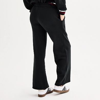 Juniors' Harper & Ivy Logo Wide Leg Sweatpants