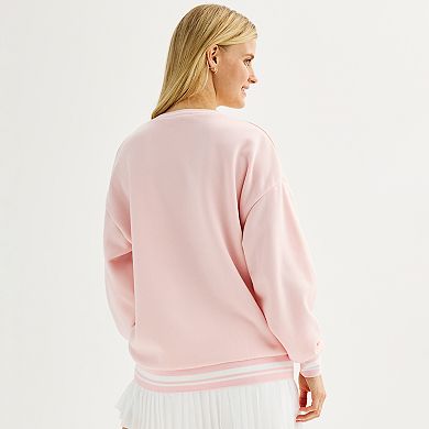 Juniors' Harper & Ivy Pretty In Pink Crewneck Sweatshirt