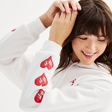 Juniors' Harper & Ivy Logo Oversized Hoodie