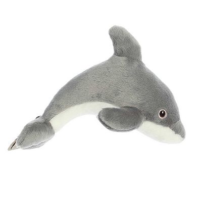 Aurora Small Grey Eco Nation Eco Softies 8" Dolphin Eco-friendly Stuffed Animal