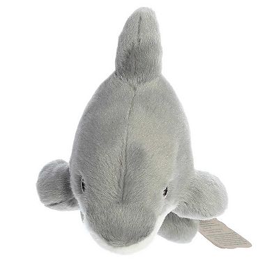 Aurora Small Grey Eco Nation Eco Softies 8" Dolphin Eco-friendly Stuffed Animal