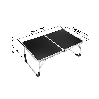 Foldable Laptop Table Picnic Bed Tray Tables With Tote Bag For Sofa