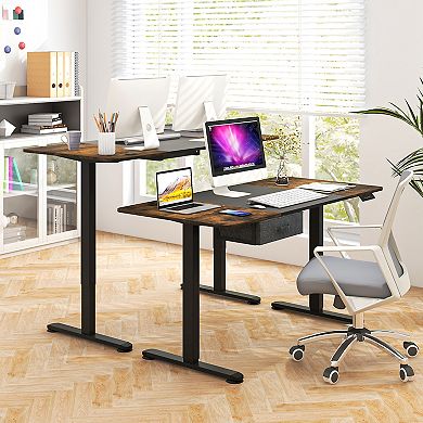 Height Adjustable Electric Standing Desk With Usb Charging Port