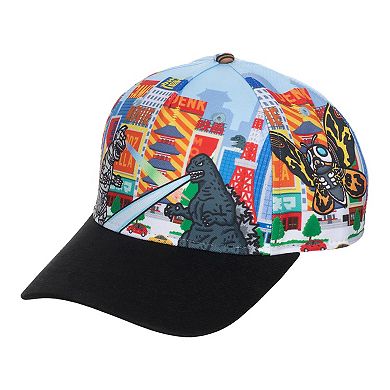 Men's Godzilla Cityscape Baseball Hat