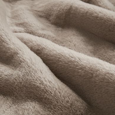 Croscill Sable Solid Faux Fur Throw