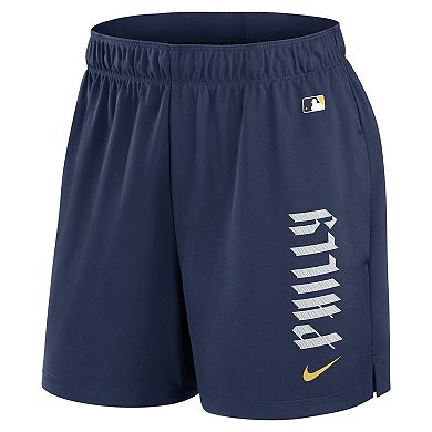 Women's Nike  Navy Philadelphia Phillies 2024 City Connect AC Knit Shorts